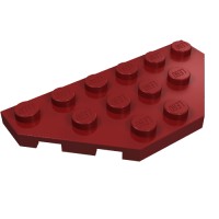 2419 - Wedge Plate 3 x 6 Cut Corners - Dark Red