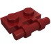 2540 - Plate Special 1 x 2 Side Handle [Free Ends] - Dark Red