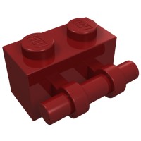 30236 - Brick Special 1 x 2 with Handle - Dark Red