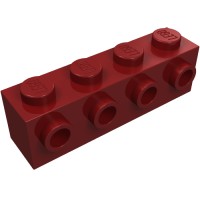 30414 - Brick Special 1 x 4 with 4 Studs on One Side - Dark Red