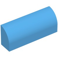 10314 - Brick Curved 1 x 4 x 1 1/3 No Studs - Dark Azure