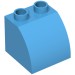 11170 - Dark Azure - Duplo Brick 2 x 2 x 1 1/2 with Curved Top