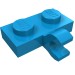 11476 - Dark Azure - Plate Special 1 x 2 with Clip Horizontal on Side