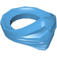 15619 - Minifig Neckwear Bandana (Ninjago) - Dark Azure