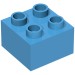 3437 - Duplo Brick 2 x 2 - Dark Azure