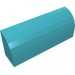 10314 - Brick Curved 1 x 4 x 1 1/3 No Studs - Medium Azure