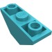 18759 - Medium Azure - Slope Inverted 45Â° 3 x 1 Double with 2 Blocked Open Studs