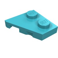 24307 - Wedge Plate 2 x 2 Right - Medium Azure