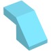 28192 - Medium Azure - Slope 45Â° 2 x 1 with 2/3 Inverted Cutout and no stud