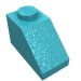 3040b - Slope 45Â° 2 x 1 with Bottom Pin - Medium Azure