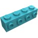 30414 - Brick Special 1 x 4 with 4 Studs on One Side - Medium Azure