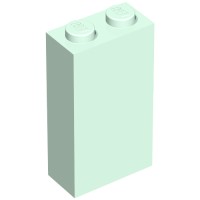 22886 - Brick 1 x 2 x 3 with Bottom Stud Holder - Light Aqua