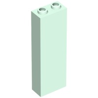 2454b - Brick 1 x 2 x 5 with Hollow Studs - Light Aqua