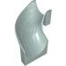 28387 - Light Aqua - Slide Curved Left 90Â°