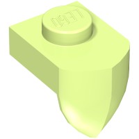 15070 - Plate Special 1 x 1 with Vertical Tooth - Olive Green