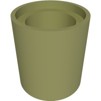 18654 - Technic Pin Connector Round 1L [Beam] - Olive Green