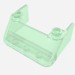2437 - Trans-Green - Windscreen 3 x 4 x 1 1/3 with 2 Studs on Top