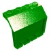 2582 - Trans-Green - Hinge Panel 2 x 4 x 3 1/3