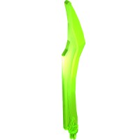 11305 - Large Figure Weapon Blade, Curved Tip with Axle - Trans-Bright Green
