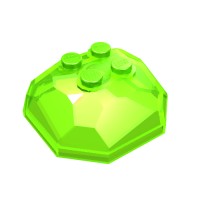 30293 - Rock Boulder, Top - Trans-Bright Green