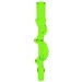 35032d - Wave / Power Burst / Flame, Bolt Spiral with Bar Ends - Trans-Bright Green