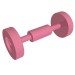 2496 - Medium Dark Pink - Wheel Skateboard / Trolley