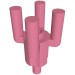 2566 - Medium Dark Pink - Bar, 4 Top Bars, Palm Tree Top