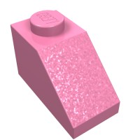 3040b - Slope 45Â° 2 x 1 with Bottom Pin - Medium Dark Pink