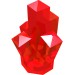30385 - Trans-Red - Rock 1 x 1 Crystal 5 Point