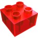 3437 - Duplo Brick 2 x 2 - Trans-Red