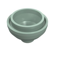15395 - Brick Round 2 x 2 Dome Bottom [Open Stud] - Sand Green