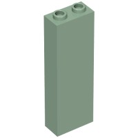 2454b - Brick 1 x 2 x 5 with Hollow Studs - Sand Green