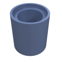 18654 - Technic Pin Connector Round 1L [Beam] - Sand Blue