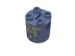 30361cpr0005 - Sand Blue - Brick Round 2 x 2 x 2 Robot Body, Axle Holder '+' Orientation with Grey Squares Print