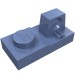 30383 - Sand Blue - Hinge Plate 1 x 2 Locking with 1 Finger On Top