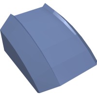 30602 - Slope Curved 2 x 2 with Lip, No Studs - Sand Blue