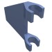 44676 - Flag 2 x 2 Trapezoid with Flat Area between Clips - Sand Blue