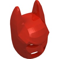 10113 - Mask, Batman Cowl [Plain] - Red