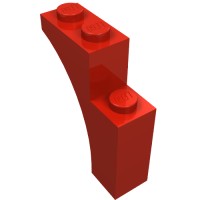 13965 - Brick Arch 1 x 3 x 3 [Gothic] - Red