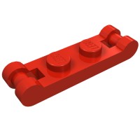 18649 - Plate Special 1 x 2 with Handles on Ends - Red