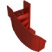 2046 - Red - Stairs 6 x 6 x 9 1/3 Curved Enclosed