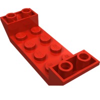 22889 - Slope Inverted 45Â° 6 x 2 Double with 2 x 4 Cutout - Red