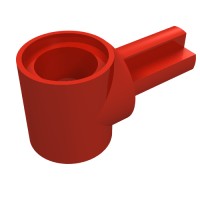 22961 - Technic Pin Connector Hub with 1 Axle - Red