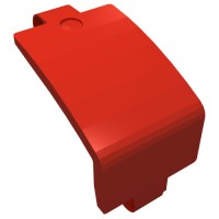 24116 - Technic Panel Curved and Bent 6 x 3 - Red