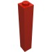 2453b - Red - Brick 1 x 1 x 5 with Solid Stud