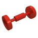 2496 - Red - Wheel Skateboard / Trolley