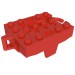 26021 - Vehicle Base, Roller Coaster Car 4 x 5 - Red
