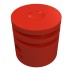 2851 - Red - Technic Engine Piston Round