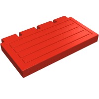 2873 - Hinge Train Gate 2 x 4 - Red