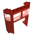 2924a - Red - Train Front with 1 x 4 x 3 Cutout